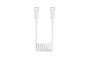 USB kabel - Puro 25W USB-C Spiral Cable - USB-C 1m - White - PUCCC25WSPWHI