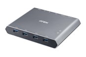 KVM-switch - ATEN 2-Port 4K DisplayPort USB-C KVM Switch with Power Pass-through | Duo Flex (8K USB 3.2 / 4.0 Thunderbolt 4 Compatible) - US3311-AT-G