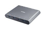 KVM-switch - ATEN Duo Flex US3311 - KVM / audio / USB switch - 4 ports - US3311-AT-G