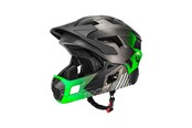 Cykeltilbehør - Rockbros TS-61 10110061003 Children's Bike Helmet with Detachable Chin Size S (48-54) - Green - 10110061003