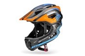 Cykeltilbehør - Rockbros TT-32SOBL-M children's bicycle helmet with removable chinbar size M - black and orange - Rockbros-TT-32SOBL-M