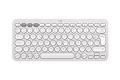Tastatur - Logitech Pebble Keys 2 K380s Wireless Keyboard - Tonal White - Tastatur - Fransk - Hvid - 920-011804