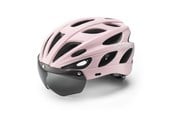 Cykeltilbehør - Rockbros Bike Helmet with Visor Detachable UV Goggles Detachable Visor Unisex - Pink - 8386824304084
