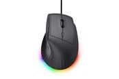 Mus - Trust MAU Gaming GXT145 REXXA Gaming mouse - Ergonomisk mus - Optisk - 10 knapper - Sort med RGB lys - 26024