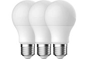Lyskilder - Nordlux LED pære A60 8,6W (40W) 2700K 470lm Mat 3-pak E27 - 5231001723