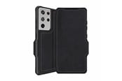 Mobil - Covers & Cases - ITSKINS HYBRID FOLIO cover for Samsung Galaxy S21 Ultra 4G / 5G®. Black with recycled leather - SGU3-HYBRF-BKRL