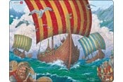 Puslespil - Larsen Puzzles Puzzle Viking Ship - Ormen Lange - 64 pieces Maxi (36.5x28.5 cm) Floor - FI6