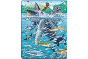 Puslespil - Larsen Puzzles Puzzle Humpback Whale - 140 pieces Maxi (36.5x28.5cm) Floor - FH47