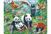 Puslespil - Larsen Puzzles Puzzle Chinese wildlife - 56 pieces Maxi (36.5x28.5 cm) Floor - FH43
