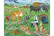 Puslespil - Larsen Puzzles Puzzle American prairie - 53 pieces Maxi (36.5x28.5 cm) Floor - FH40