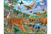 Puslespil - Larsen Puzzles Puzzle Siberian tiger summer - 36 pieces Maxi (36.5x28.5 cm) Floor - FH39