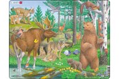 Puslespil - Larsen Puzzles Puzzle Forest Animals - 29 pieces Maxi (36.5x28.5 cm) Floor - FH36