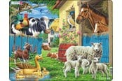 Puslespil - Larsen Puzzles Puzzle Farm animals - 23 pieces Maxi (36.5x28.5 cm) Floor - FH23
