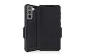 Mobil - Covers & Cases - ITSKINS HYBRID FOLIO cover for Samsung Galaxy S21 + 4G / 5G®. Black with recycled leather - SG3P-HYBRF-BKRL