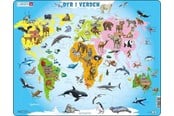 Puslespil - Larsen Puzzles Puzzle Animals in the World - 28 pieces Maxi (36.5x28.5 cm) Floor - A34