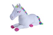Plys - Wild Republic Plush Toy Jumbo Cuddlekins 76 cm Unicorn White Stars - 23255