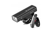Cykellygter - Wozinsky WSBLB2 Front (400 lm) and Rear USB-C Bike Light Set - Black - 5907769372452