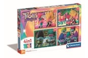Puslespil - Clementoni Puzzle Trolls 4in1 Floor - 21527