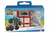 Skrive- og Tegneværktøjer - Hot Wheels Coloring Set with Stamps 41pcs. - 7143