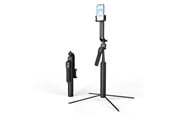 Mobil - Andet Tilbehør - Wozinsky WST-360YS Selfie Stick with Tripod Function with 360° AI Auto Face Tracking Gesture Control - Black - 5907769372582