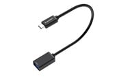 USB kabel - Wozinsky WOTGY1S USB-C 3.0 (male) - USB-A 3.0 (female) OTG Adapter - Black - 5907769376764