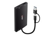 Skærmkabel - Lindy USB Type A and C to Dual HDMI 4K60 Converter - 43430