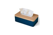 Boligindretning - Simiu TISSIVA - Papirdispenser - Firkantet - Navy Blå/Beige - 25 x 14cm - 5714255011722