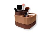 Boligindretning - Simiu STACKSEY CUBE - Makeup Stander - Mokka/Beige - 13 x 16cm - 5714255012002