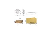 Smart Home - Miboxer Havelampe - 15W - RGB-CCT - 2.4GHz RF, Zigbee 3.0 - IP66 - 24V - 4038816251374