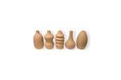 Boligindretning - Simiu MINI VASES - 8 cm - 5 stk - Lys Fersken - 5714255012422