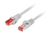 Netværkskabel - Lanberg patch cable - 50 cm - grey - Grå - 0.5m - PCF6-10CU-0050-S