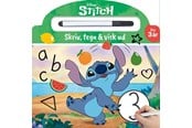 Børnebøger - Disney - Stitch - Skriv og visk ud (papbog med ikke-permanent pen) - Børnebog - Papbog - 9788741532417