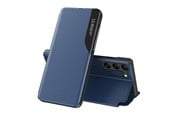 Mobil - Covers & Cases - Hurtel Eco Leather View Case Cover for Samsung Galaxy S23+ with a Flip Stand Blue - 9145576269985