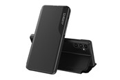 Mobil - Covers & Cases - Hurtel Eco Leather View Case for Samsung Galaxy A14 with a Flip Stand Black - 9145576270059