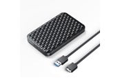 Harddisk - tilbehør - ORICO 2520U3-V1 2.5" HDD/SSD USB Micro-B 5Gb/s Disk Drive - Black - 2520U3-V1-BK-EP