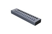 USB hub - ORICO BT2U3-13AB Hub 13x USB-A 3.0 with switches - gray USB hub - USB 3.0 - 13 ports - Grå - BT2U3-13AB-EU-GY-BP