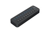 USB hub - ORICO CT2U3-10AB 10x USB-A 3.0 Hub with Switches - Black USB hub - USB 3.0 - 10 ports - Sort - CT2U3-10AB-EU-BK-BP