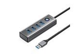 USB hub - ORICO PDD4U-U3 Hub 4x USB-A 3.0 - Gray USB hub - USB 3.0 - 4 ports - Grå - PDD4U-U3-015-GY-EP