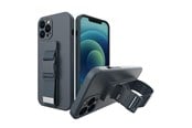 Mobil - Covers & Cases - Hurtel Rope Case Silicone Cover with Lanyard Purse Lanyard Strap for Xiaomi Redmi Note 11 Pro Navy Blue - 5907769340444