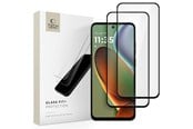 Mobil - Beskyttelsesglas - Tech-Protect Glass Fit+ 2-Pack Tempered Glass for Motorola Moto G15 / G15 Power / G05 / E15 - Black - 5906302361236