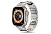 Smartwatch - Tilbehør - Tech-Protect Stainless Line Bracelet for Apple Watch 4 / 5 / 6 / 7 / 8 / 9 / SE / Ultra 1 / 2 (42/44/45/49 mm) - Titanium - 5906203699582
