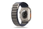 Smartwatch - Tilbehør - Tech-Protect  Nylon Pro Strap for Apple Watch 4 / 5 / 6 / 7 / 8 / 9 / SE / Ultra 1 / 2 (42 / 44 / 45 / 49 mm) - Blue and Gray - 5906302302314