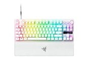 Tastatur - Razer Huntsman V3 Pro TKL 8Khz - Analog Optical Gen-2 - Gaming Tastatur - Uden Numpad - Amerikansk engelsk - Hvid - RZ03-05521000-R3M1