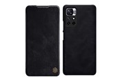 Mobil - Covers & Cases - Nillkin Qin Flip Case for Xiaomi Redmi Note 11T 5G / 11S 5G / 11 5G (China) / Poco M4 Pro 5G - Black - 6902048234932