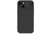 Mobil - Covers & Cases - Nillkin CamShield Silky Silicone Case iPhone 14 Plus Case with Camera Cover Black - 6902048249295