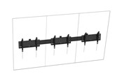 Vægbeslag, AV-Beslag & AV-Møbler - Vision mounting kit - heavy-duty - for 3 LCD displays - portrait - black - Maks 120 kg - Maks størrelse 75" - VFM-MNU/P3X75