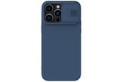 Mobil - Covers & Cases - Nillkin CamShield Silky Silicone Case iPhone 14 Pro Max Silicone Case with Camera Cover Blue - 6902048249349