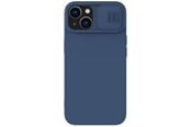 Mobil - Covers & Cases - Nillkin CamShield Magnetic Silicone Case iPhone 14 Plus Case Magnetic MagSafe Case with Camera Cover Blue - 6902048249462