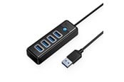 USB hub - ORICO Hub Orico PW4U-U3 USB-A / 4x USB-A 3.0 - black USB hub - USB 3.0 - 4 ports - Sort - PW4U-U3-015-BK-EP-HU