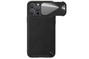 Mobil - Covers & Cases - Nillkin CamShield Leather S Case iPhone 14 Pro Max Case with Camera Cover Black - 6902048249745